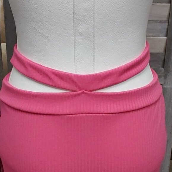 Women's Cross Waist Rib-Knit Midi Skirt | Future Collective | Small - Picture 5 of 12